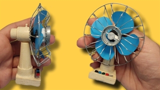 پنکه مینیاتوری با مواد دور ریز