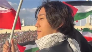 کیم داوود در محفل جشن میلاد امام حسن مجتبی(ع) در ورزشگاه آزادی