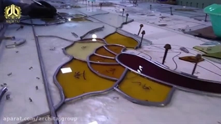 طراحی، ساخت و اجرای درب استین گلس - آرچی تاج