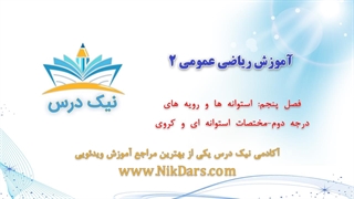 استوانه‌ها و رویه‌های درجه دوم – مختصات استوانه‌ای و کروی، آموزش ریاضی عمومی 2– آکادمی نیک درس