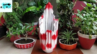 ساخت گلدان سیمانی