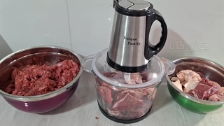 طرز استفاده از خردکن برقی و چرخ کردن گوشت