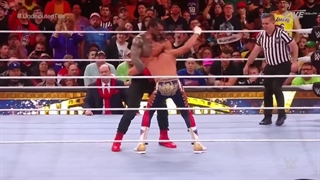 مسابقه کشتی کج رومن رینز و کودی رودز در رسلمنیا 39