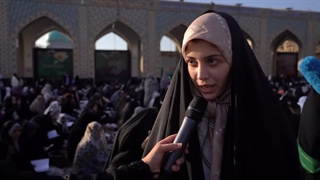 یک رسم بین المللی در حرم رضوی ؛