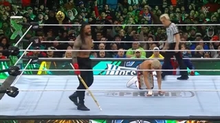 مسابقه کشتی کج رومن رینز و کودی رودز در رسلمنیا 40