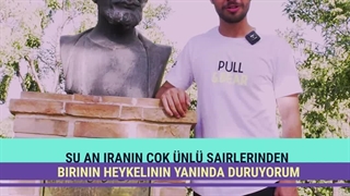 آموزش ترکی استانبولی در کنار مجسمه سعدی