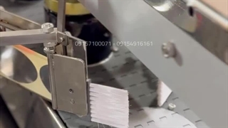 لیبل زن دو طرفه ظرف بیضی و گرد ساخت ماشین ساز  09157100071