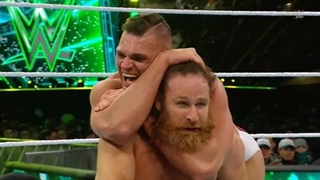 مسابقه کشتی کج سمی زین و گونتر در رسلمنیا 40