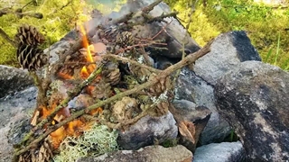 آشپزی در طبیعت | طرز تهیه ترتیلا پنیری با جوجه