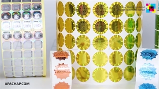 چاپ انواع هولوگرام های دو بعدی، سه بعدی و امنیتی در آپاچاپ