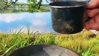 آشپزی در طبیعت | نان و سیر