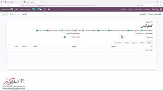 قالب‌های رویداد در سازمان یار (Odoo ERP)
