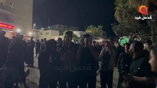 نگاه مردم مظلوم و مقتدر غزه به موشک های ایران بر سر جنایتکاران صهیونیست