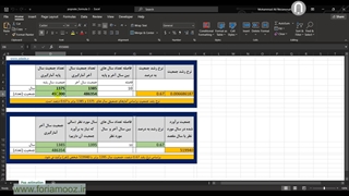 نرم افزار اکسل محاسبه رشد جمعیت