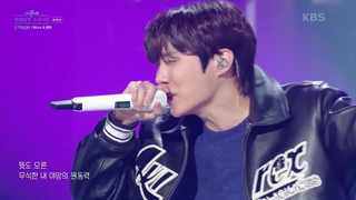 اجرای آهنگ more از جیهوپ در برنامه جی پارک