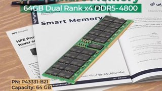 رم سرور HPE 64GB Dual Rank x4 DDR5-4800 EC8 با پارت نامبر P43331-B21