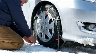 آموزش بستن زنجیر چرخ با چند تکنیک