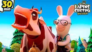 انیمیشن خرگوش های دیوانه | خرگوش ها حیوانات را کنترل می کنند!