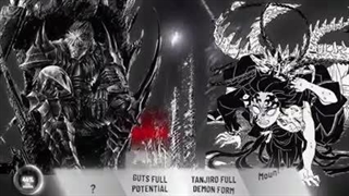 درصد قدرت گاتس علیه تانجیرو