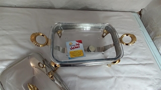 خرید تکی ظرف استیل نچسب 2 شمع وارمردار از تولیدکننده با تخفیف