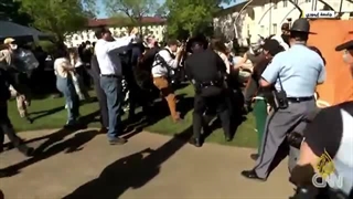 14030207: پلیس آمریکا دانشجویان حامی فلسطین را در چندین دانشگاه دستگیر کرد