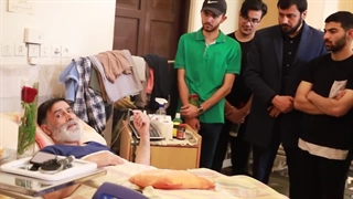 عیادت دانش آموزان دبیرستان امام جواد(ع) شهرک شهید محلاتی در آسایشگاه جانبازان ثارالله