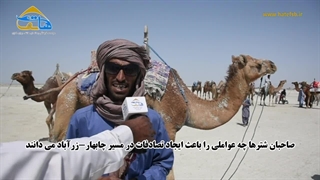 شترداران چه عواملی را باعث ایجاد تصادفات در مسیر چابهار-زرآباد می دانند