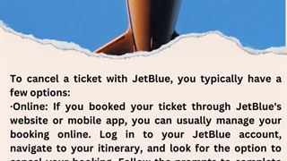 How do I cancel my ticket at JetBlue