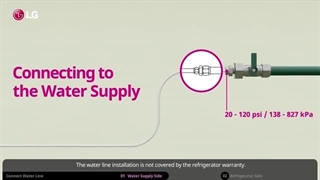 نحوه اتصال یخچال ساید LG به آب شهری