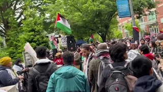 اجتماع دانشجویان آمریکا در حمایت از فلسطین مظلوم و مقتدر