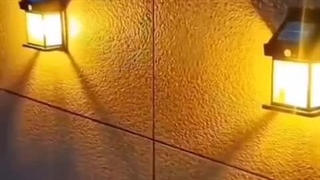 روشنایی بدون نیاز به برق با چراغ خورشیدی دیوار کوب
