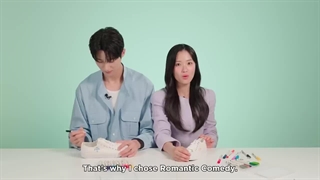 طراحی بامزه روی کفش و مصاحبه سریال کره ای دونده دوست داشتنی :) 2024 Lovely Runner