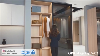 مکانیزم تاپ لاین دو درب با پروفیل آلومینیوم مدل K225 فانتونی