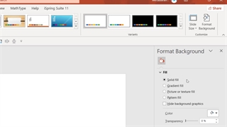 قسمت سوم - تنظیمات بک گراند - دوره یادگیری سریع پاورپوینت
