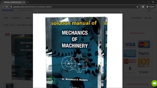 Solution Manual of Mechanics of Machinery – Mahmoud A. Mostafa