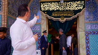 گل آرایی حرم مطهر حضرت معصومه سلام الله