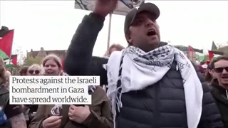 هزاران نفر در مالمو سوئد علیه شرکت اسرائیل در یوروویژن تظاهرات کردند !!