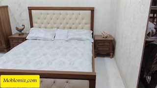 سرویس خواب دو نفره با روکش چوب