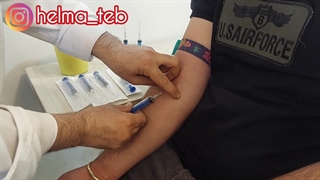 خونگیری با استفاده از سرنگهای 6 سی سی حلماطب