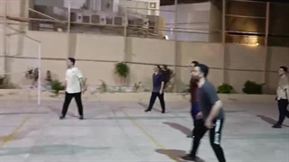 والیبال دوستانه بین تیم مدرسه و کنسولگری کراچی