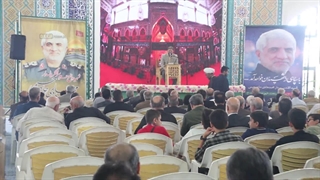 مراسم چهلم شهید راه قدس سردار محمدهادی حاجی رحیمی در شهرک شهید محلاتی