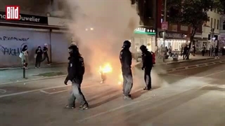 شورش برلین پس از تظاهرات فلسطین !!