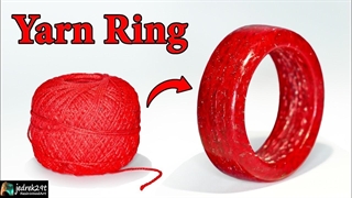 ساخت حلقه زیبا با زرین اپوکسی