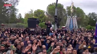 ♻️طنین فریاد لبیک یا خامنه‌ای در تشییع شهدا  ❇️مردم عزادار آذربایجان در تشییع شهدای خدمت با فریاد