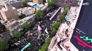 تشییع شهید دکتر ابراهیم رئیسی در خیابانهای مشهد الرضا