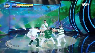 اجرای زیروبیسوان FELL THE POP در M Countdown