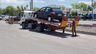 حمل خودرو با خودرو بر در زنجان