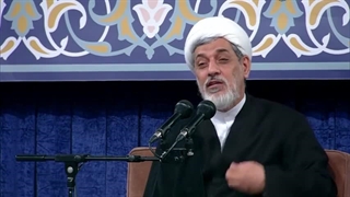 سخنرانی حجت الاسلام دکتر رفیعی در هفتمین روز شهادت رئیس جمهور و همراهان محضر رهبر انقلاب