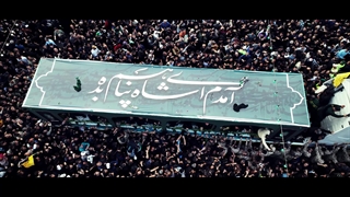 تصاویر هوایی از تشییع باشکوه شهید جمهور در مشهد مقدس