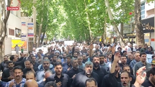 عزاداری مردم خرم آباد لرستان برای رئیس جمهور شهید آیت الله رئیسی